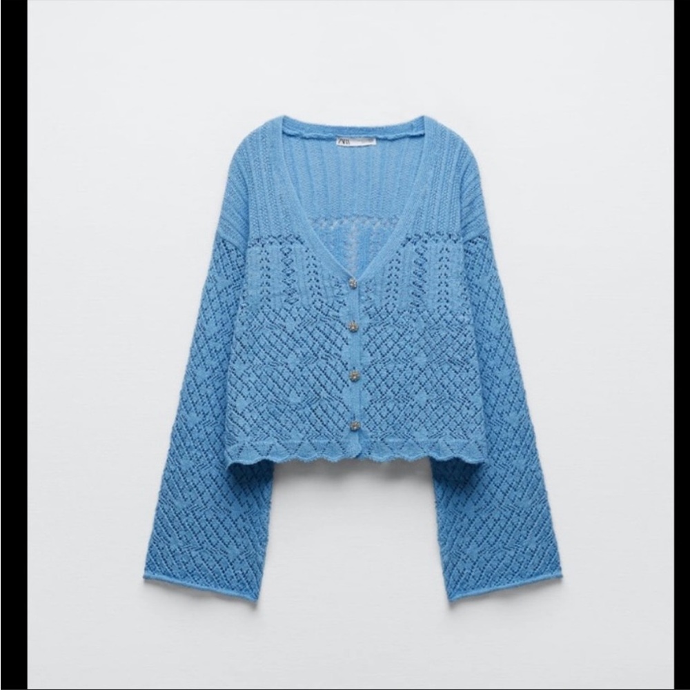 Zara Cardigan | Jeweled Buttons | Size Medium